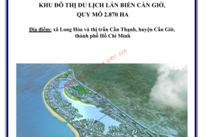 Báo cáo tác động môi trường của Đô Thị Lấn Biển Cần Giờ.